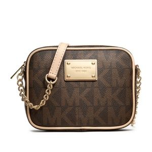 MICHAEL Michael Kors Jet Set Crossbody, Brown Logo
